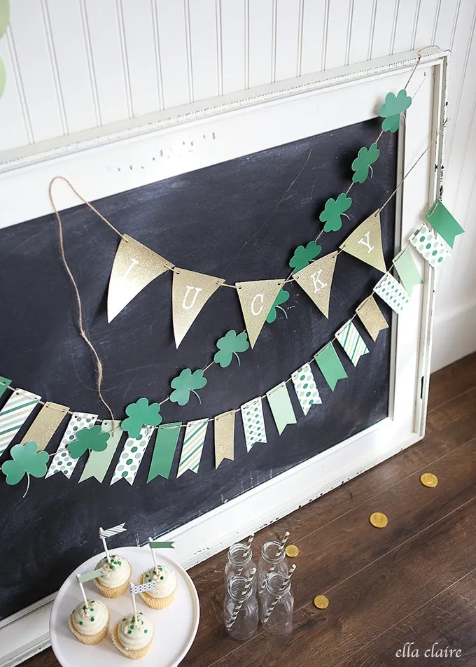 Printable St Patrick's day crafts bunting