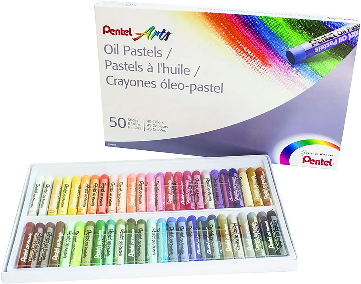 Sgraffito supplies - oil pastels