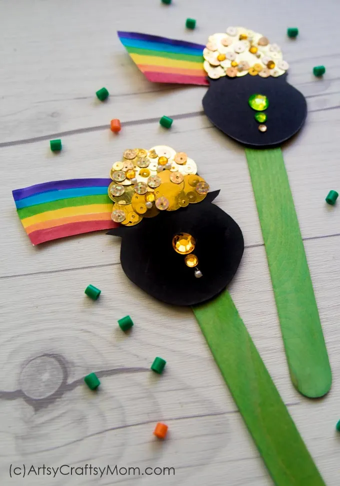 St Patrick's Day pot of gold craft