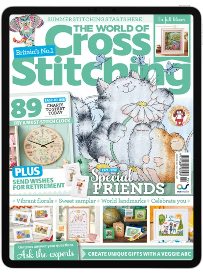 Sewing box & Anchors threads worth £40 when you subscribe to The World of Cross Stitching magazine
