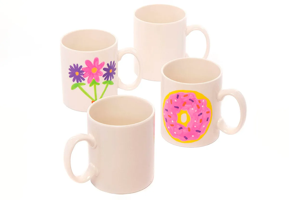 Baker Ross plain mugs