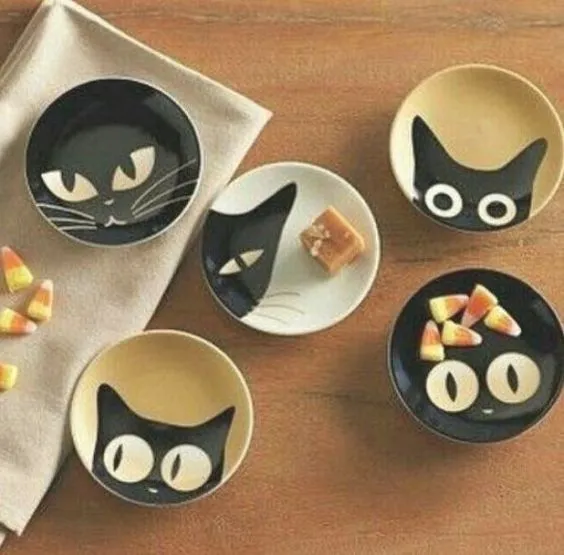 cat pottery painting ideas