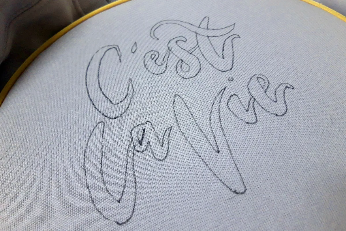 embroidery letters transfer