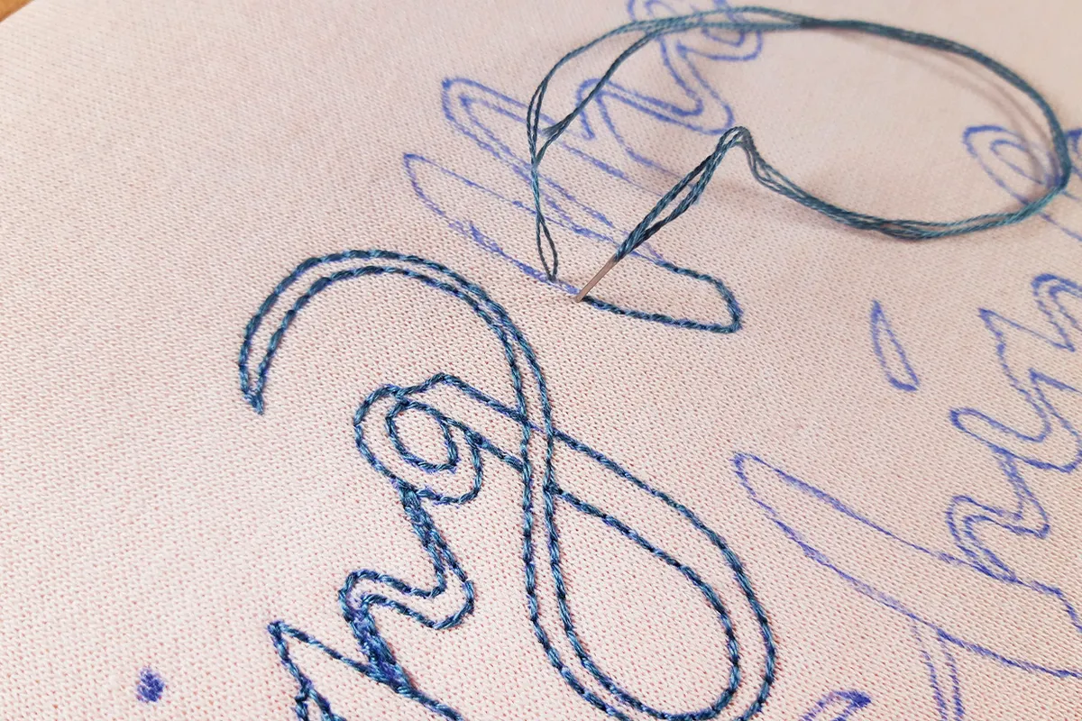 embroidery letters in mixed font