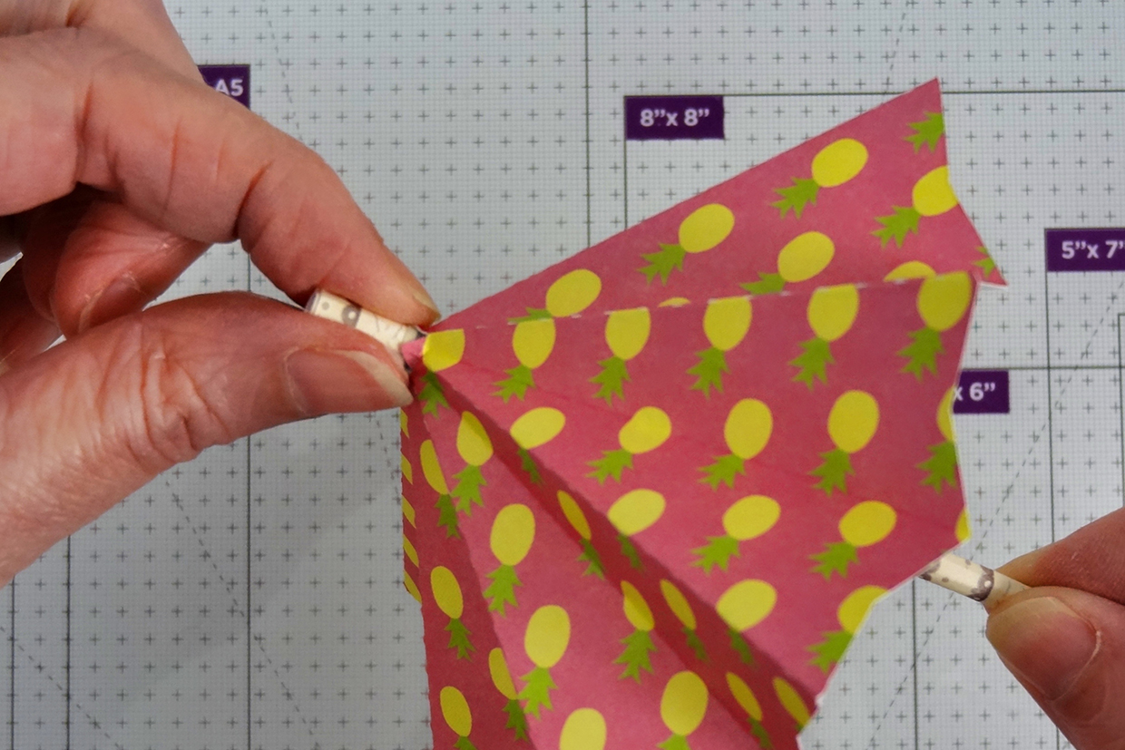 how to make a small paper umbrella 14