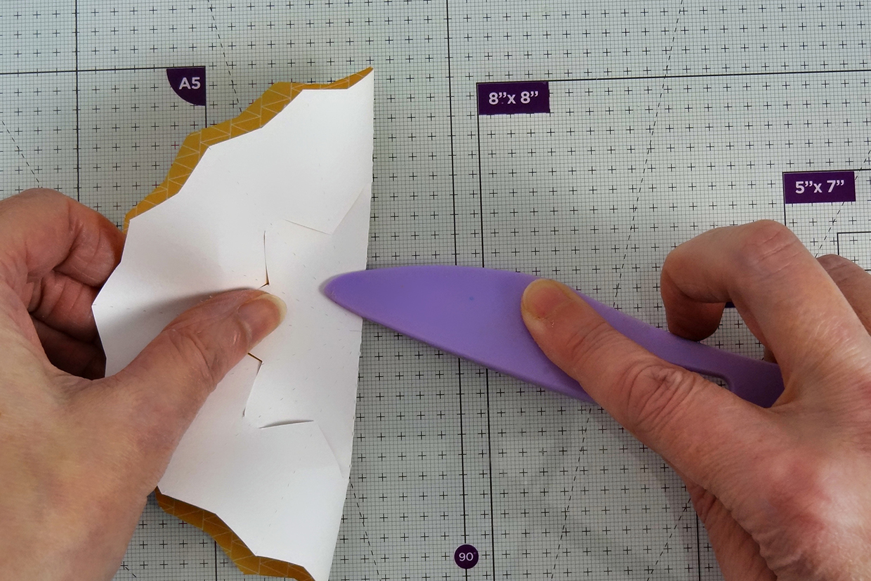 how to make a small paper umbrella 8