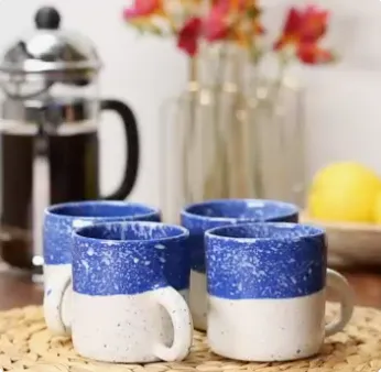 pottery painting ideas Speckled pottery mug 