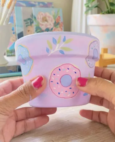 pottery painting ideas doughnuts