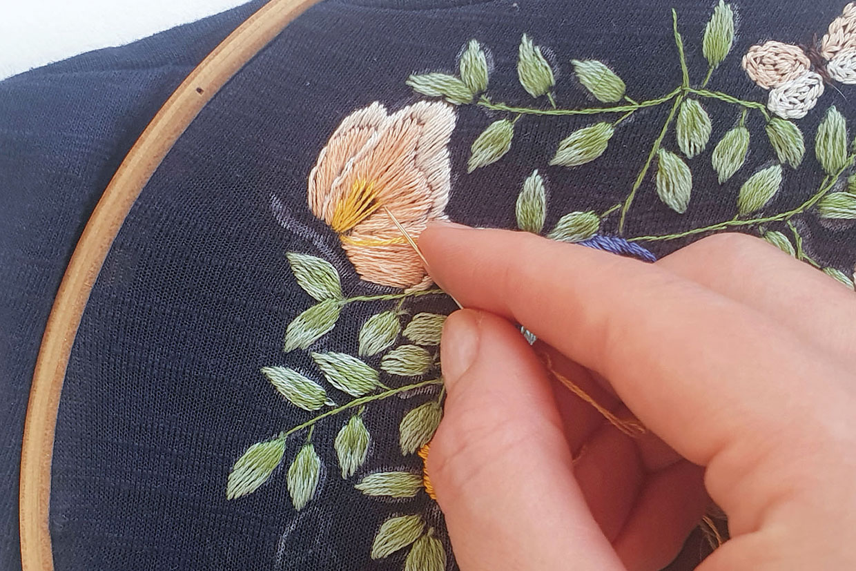 tshirt embroidery step 10