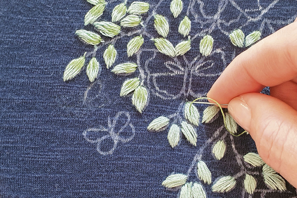 tshirt embroidery step 2