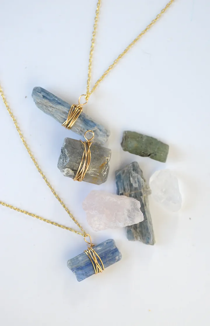 Wire wrapped necklaces