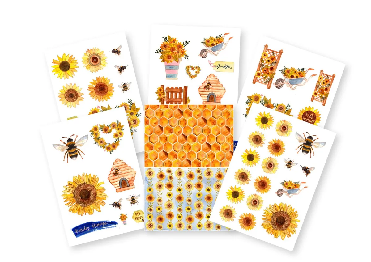 Free sunflower printables