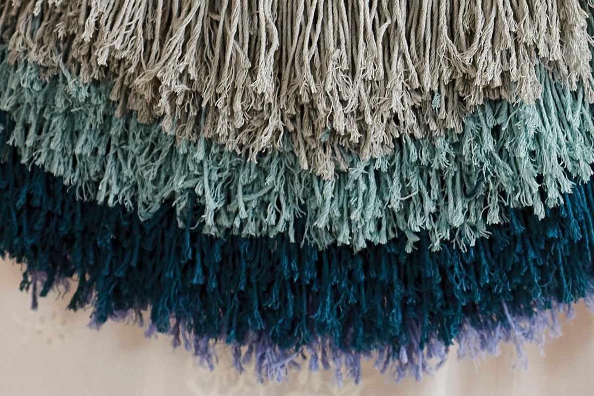 How to make a yarn fringe - Gathered