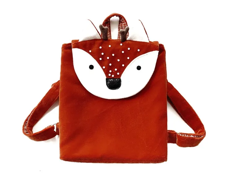 A backpack in the shape of a fox