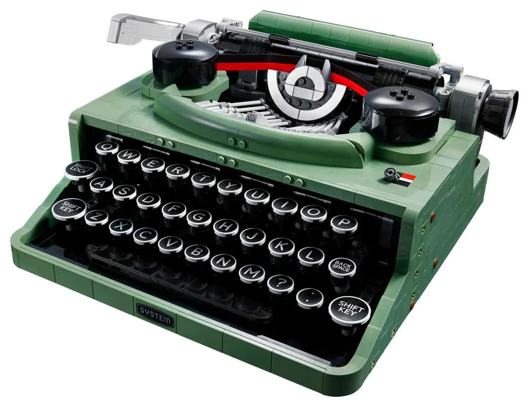 Green Lego Typewriter
