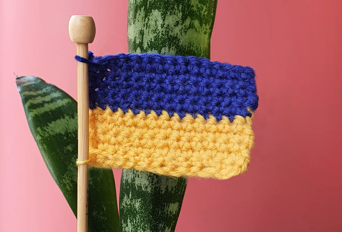crochet flag ukraine