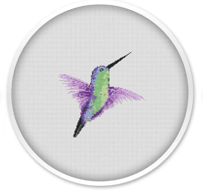 hummingbird embroidery