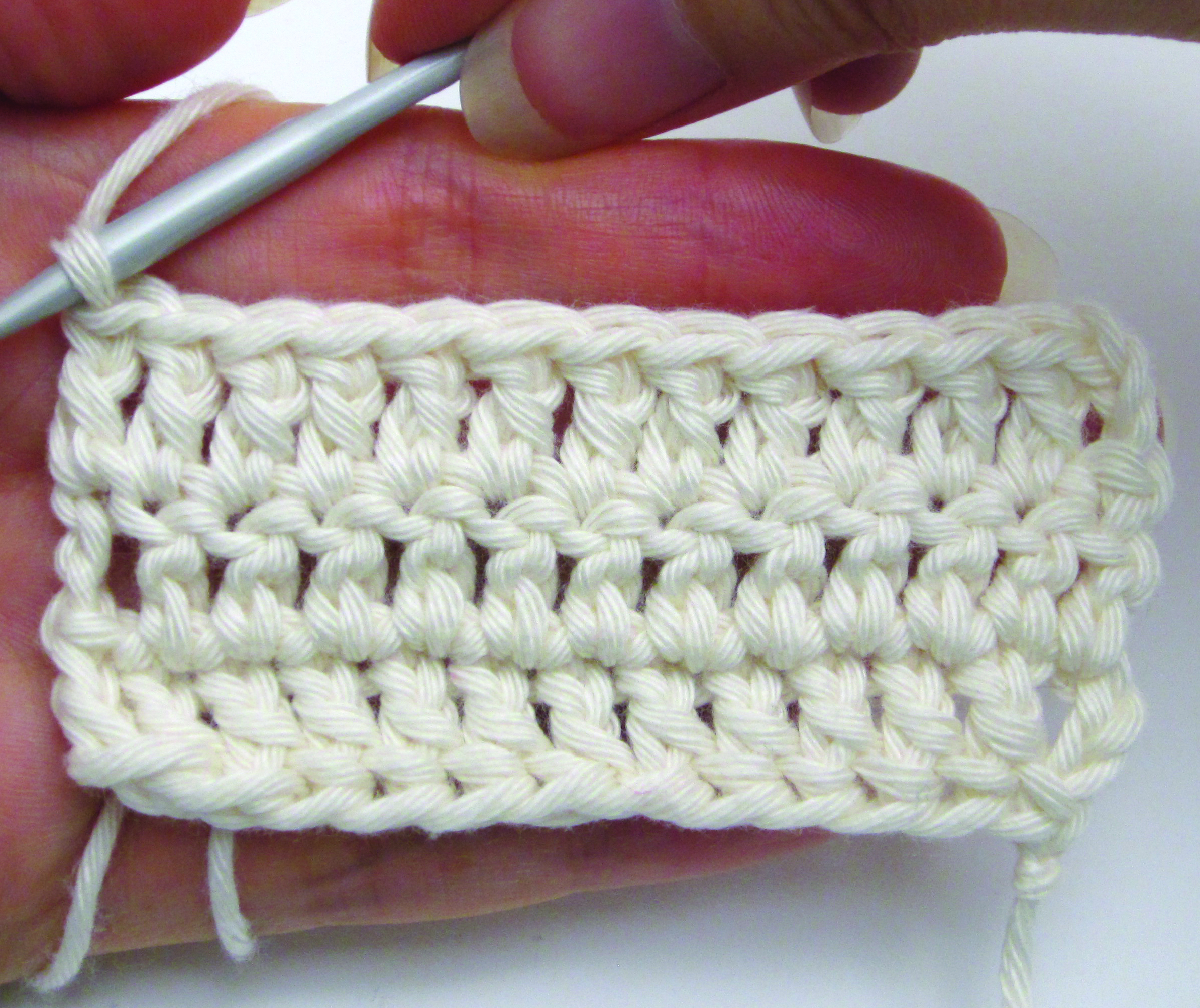 how to crochet extended stitches – step 08