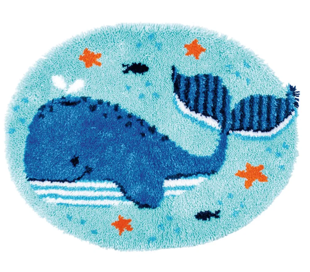 latch hooking kits - whale design