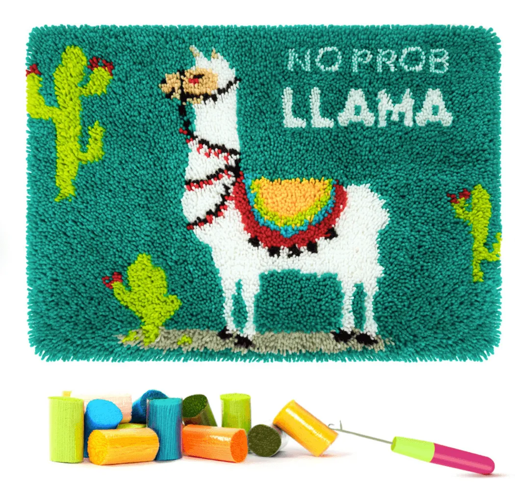 latch hooking kits - llama design