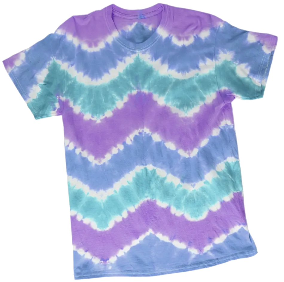 Chevron tie dye pattern