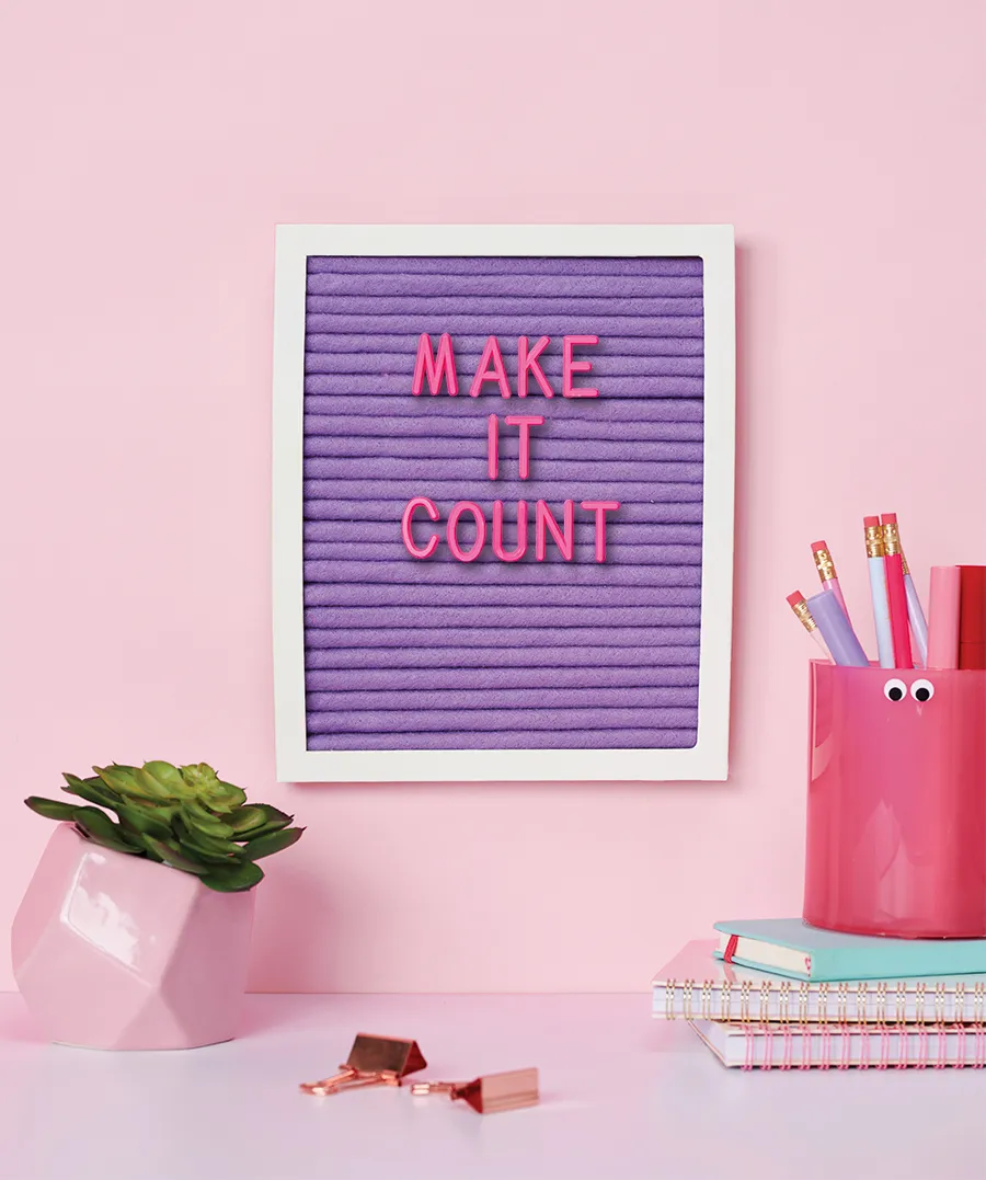 How to make a felt letter board