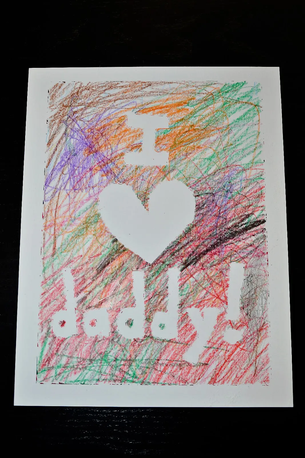 father's day card ideas - stencil