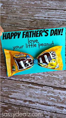 father's day card ideas - m&ms