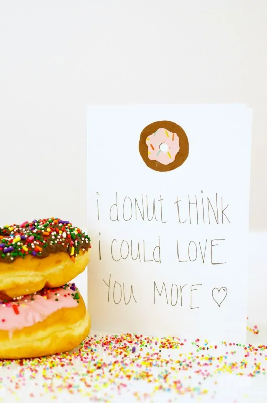 fathers day card donut