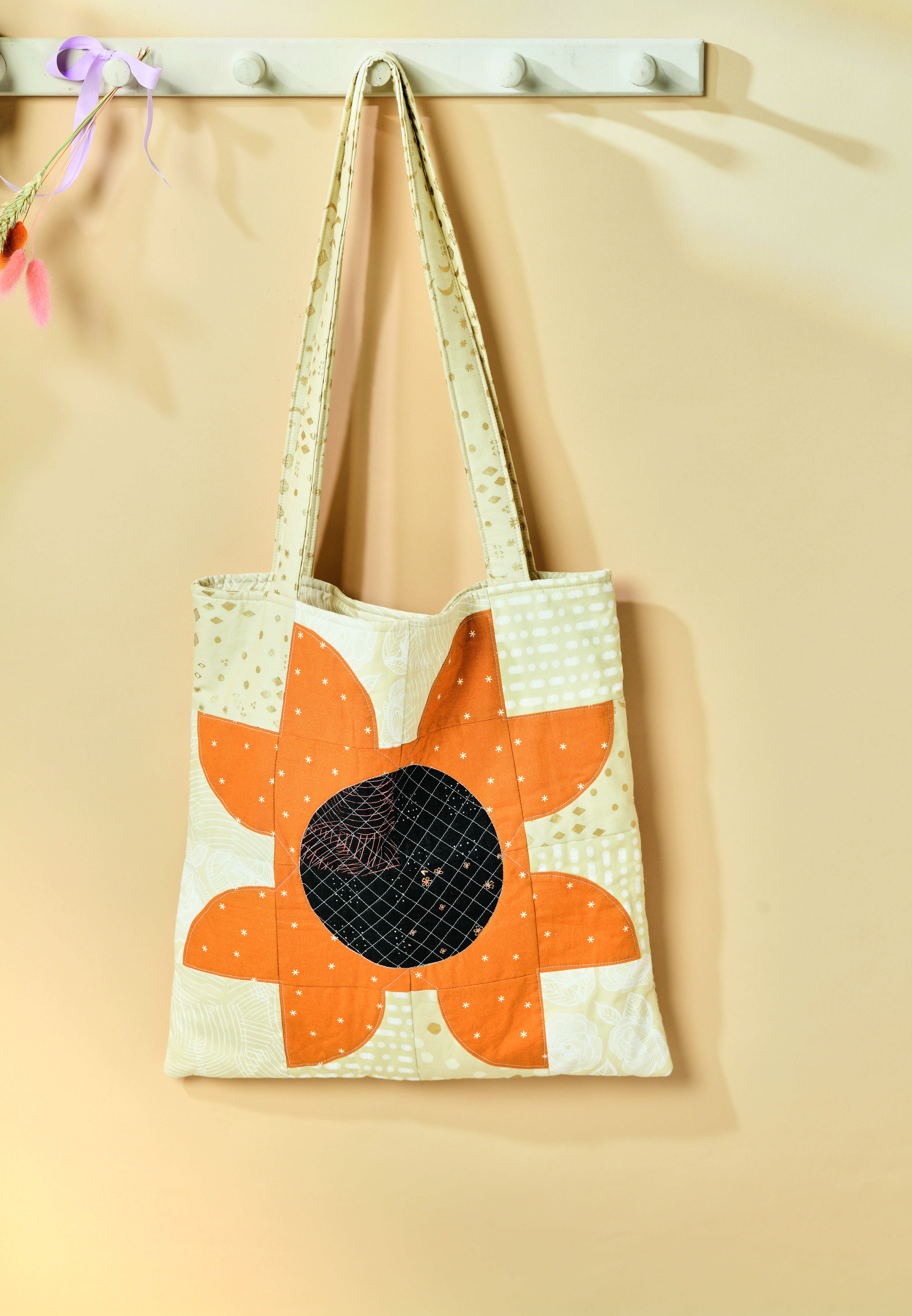 how to quilt circles tote final
