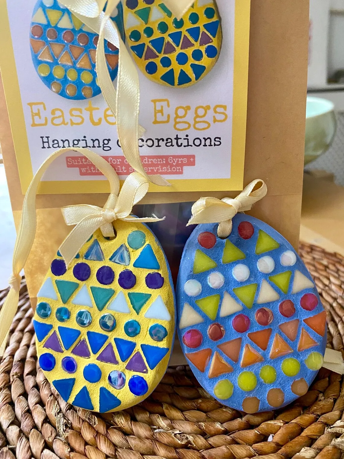 Mosaic easter egg decorating kit