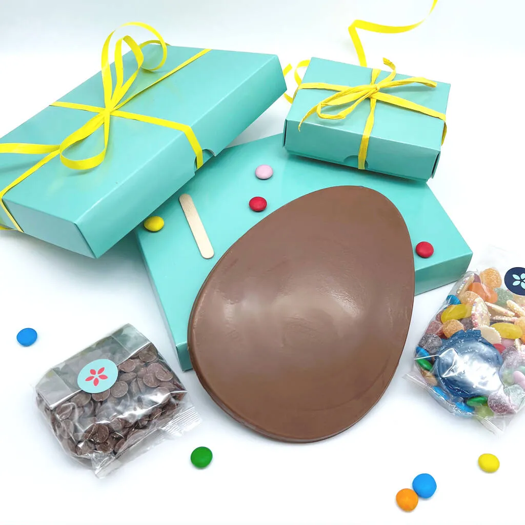 Large Chocolate Easter Egg Decorating Kit