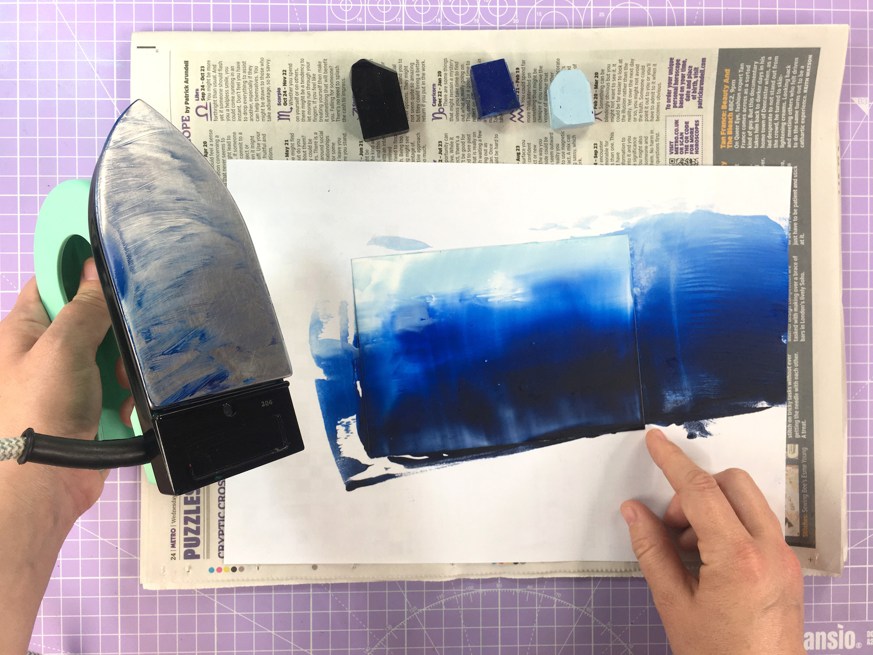 Beginner’s Guide to Encaustic Art – 04 – smoothing complete