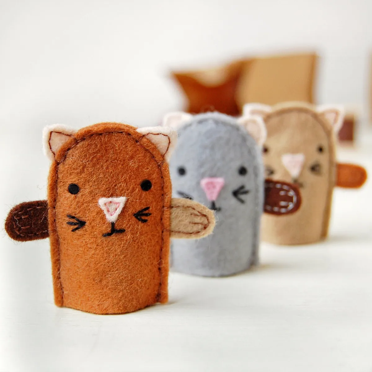 Finger puppet sewing kits