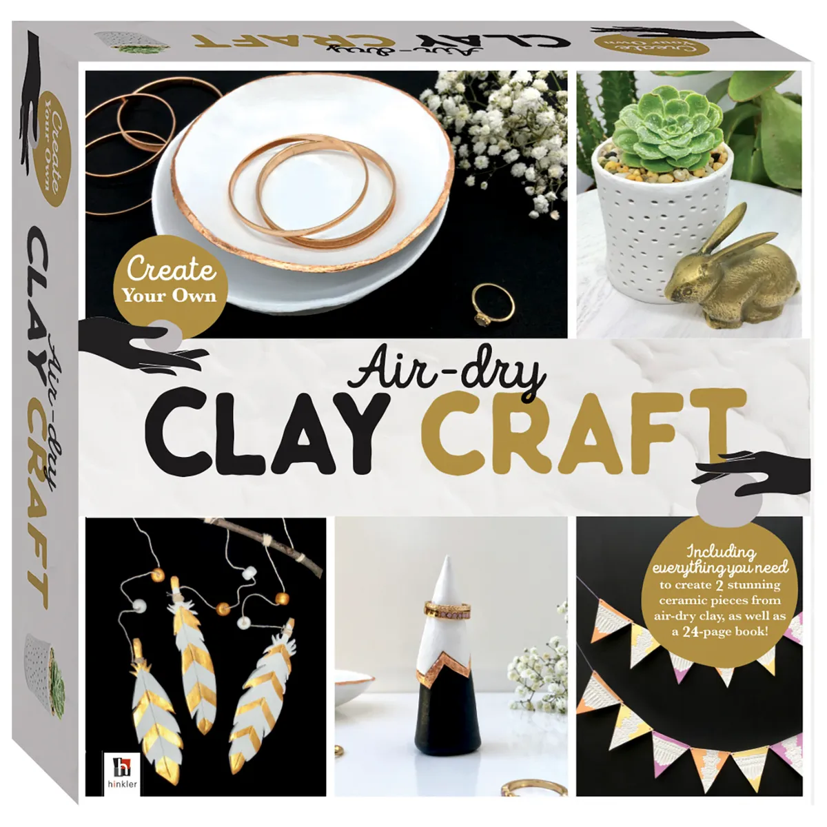 Anpro Home Air Dry Clay Pottery Kit for Beginners, Air Drying Clay