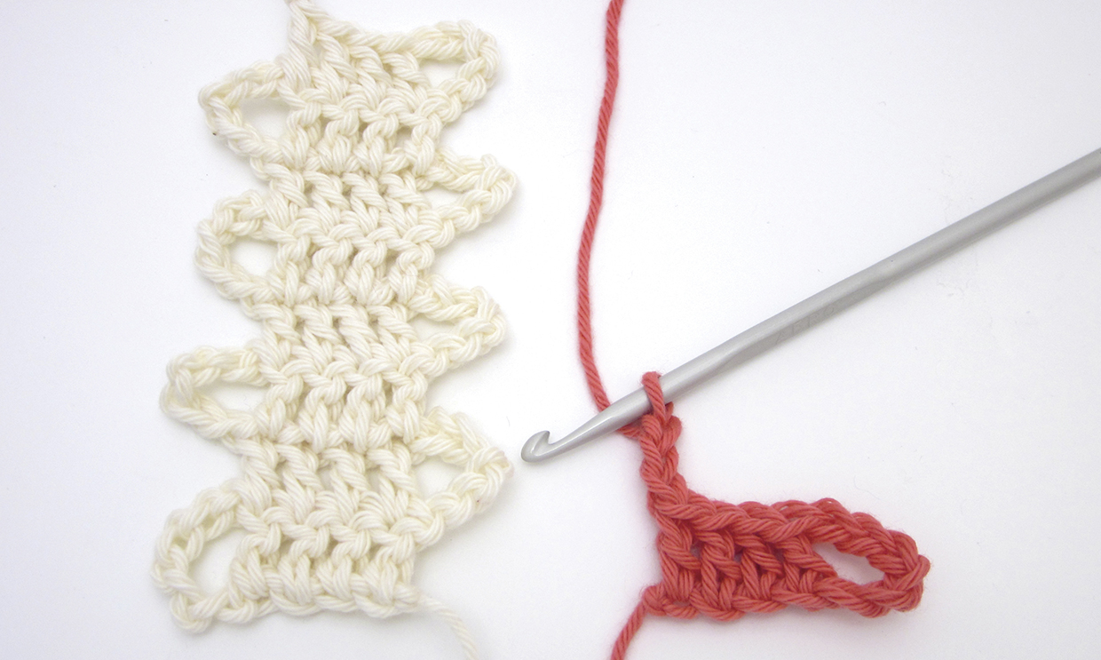 How to do bruges crochet - step 11