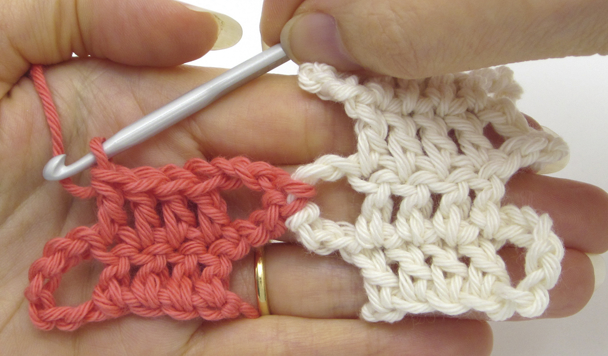 How to do bruges crochet - step 14