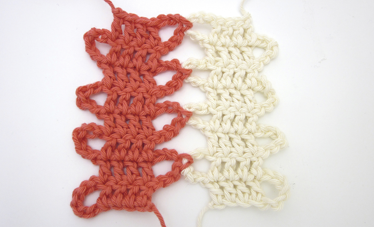 How to do bruges crochet - step 15