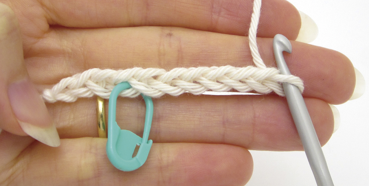 How to do bruges crochet – step 2
