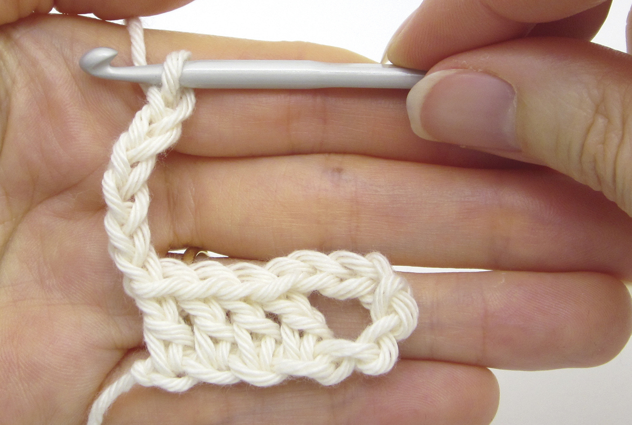 How to do bruges crochet – step 5