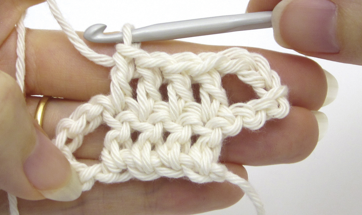 How to do bruges crochet – step 7