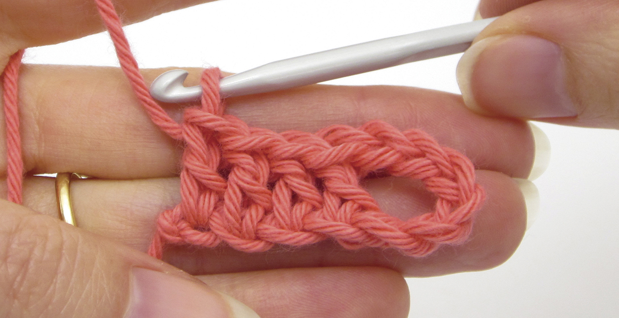 How to do bruges crochet - step 9
