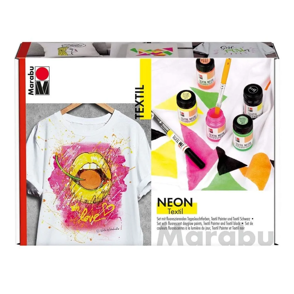 Marabu Textil Neon Set