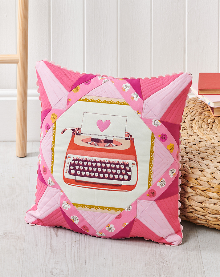 Typwriter cushion cover sewing patterns