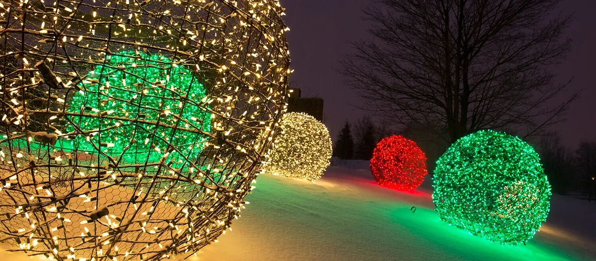 giant light ball diy outdoor christmas decorations