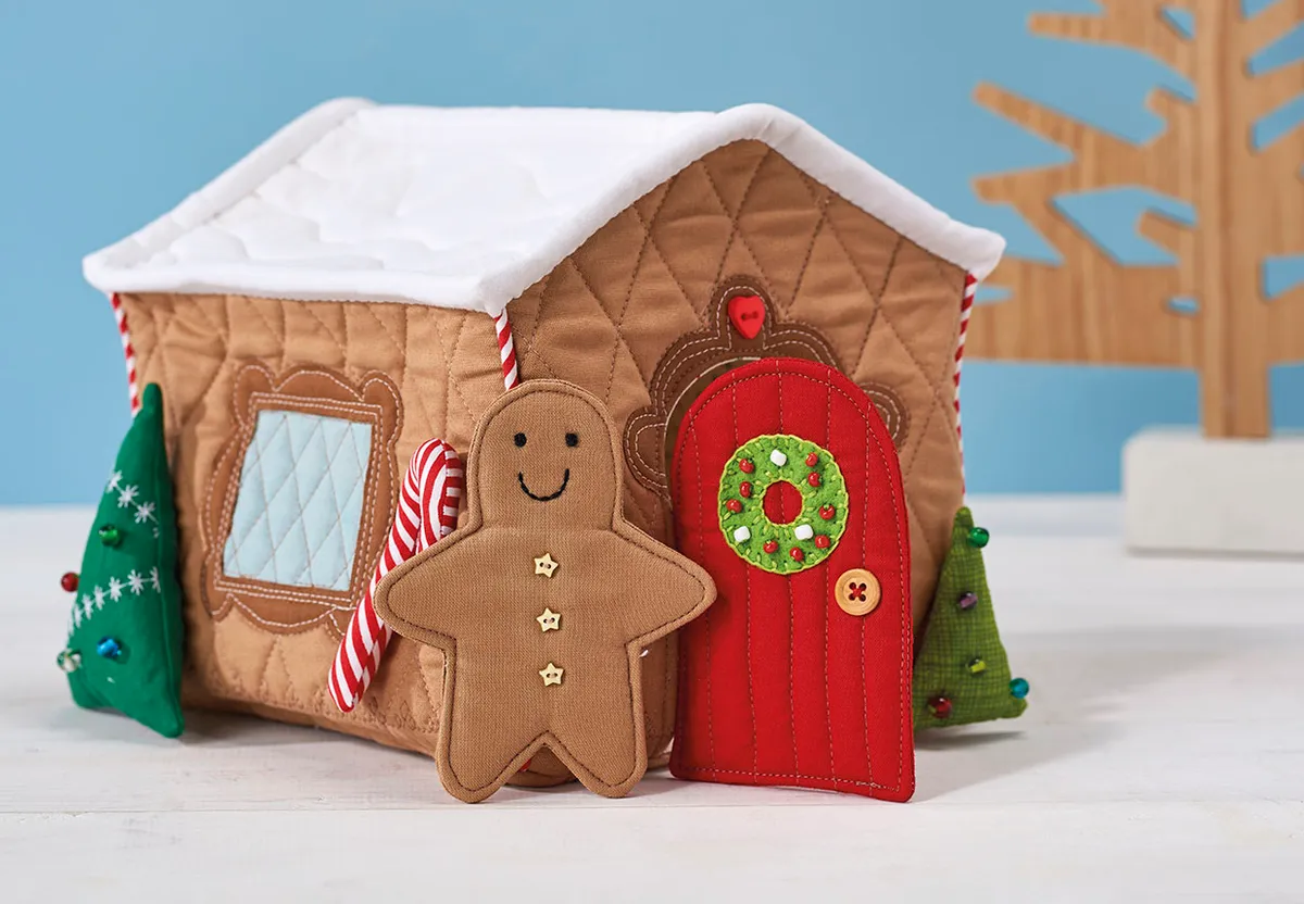 Gingerbread house sewing pattern