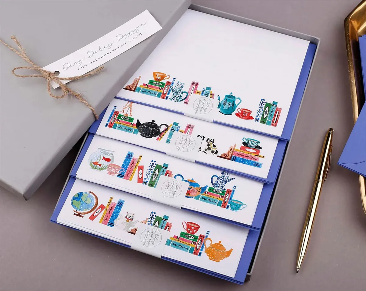 Lined letter writing paper set