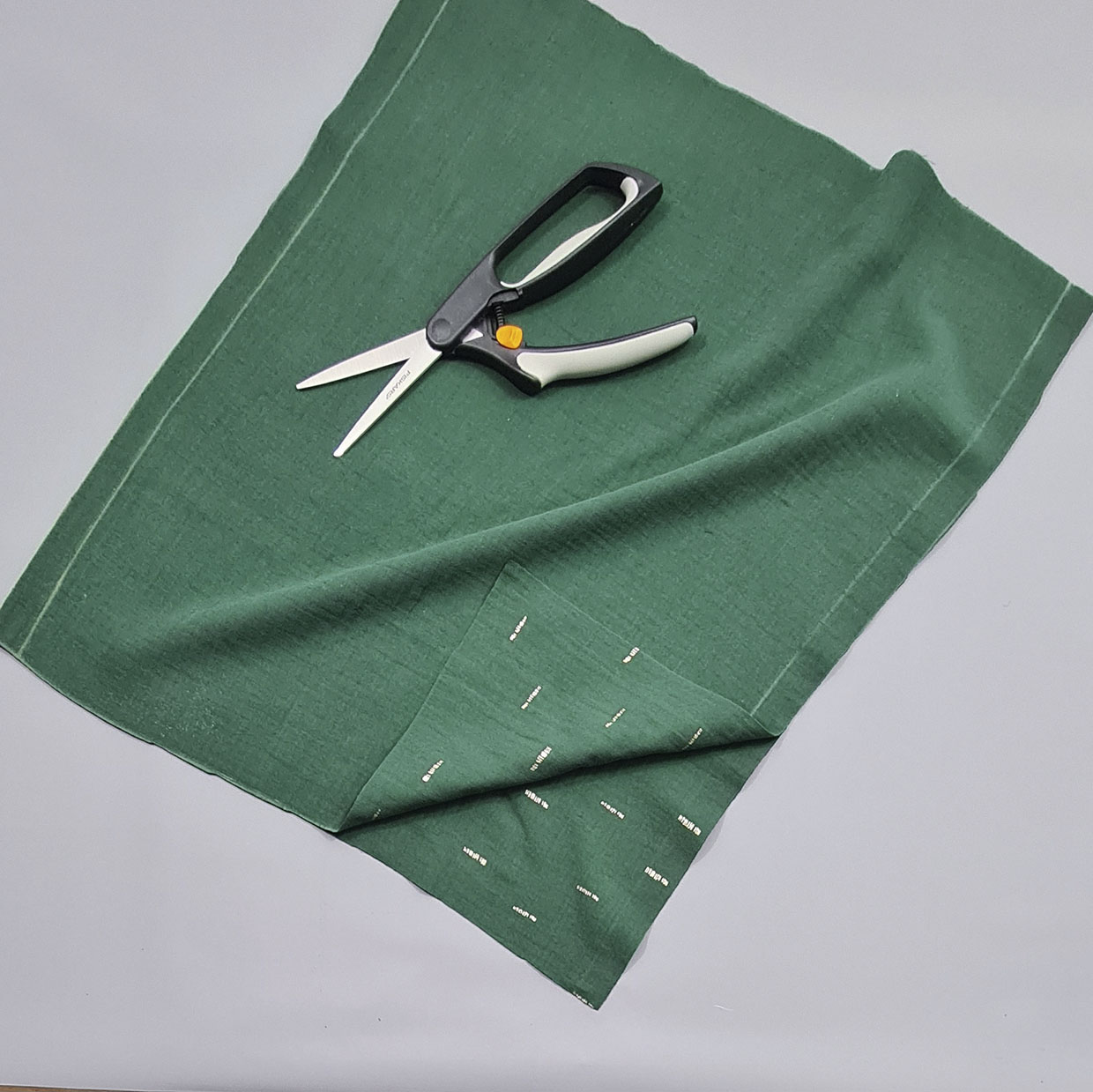 Step 1 – cutting out the fabric