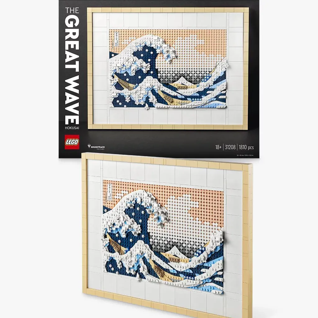 Hokusai The Great Wave Lego set for adults