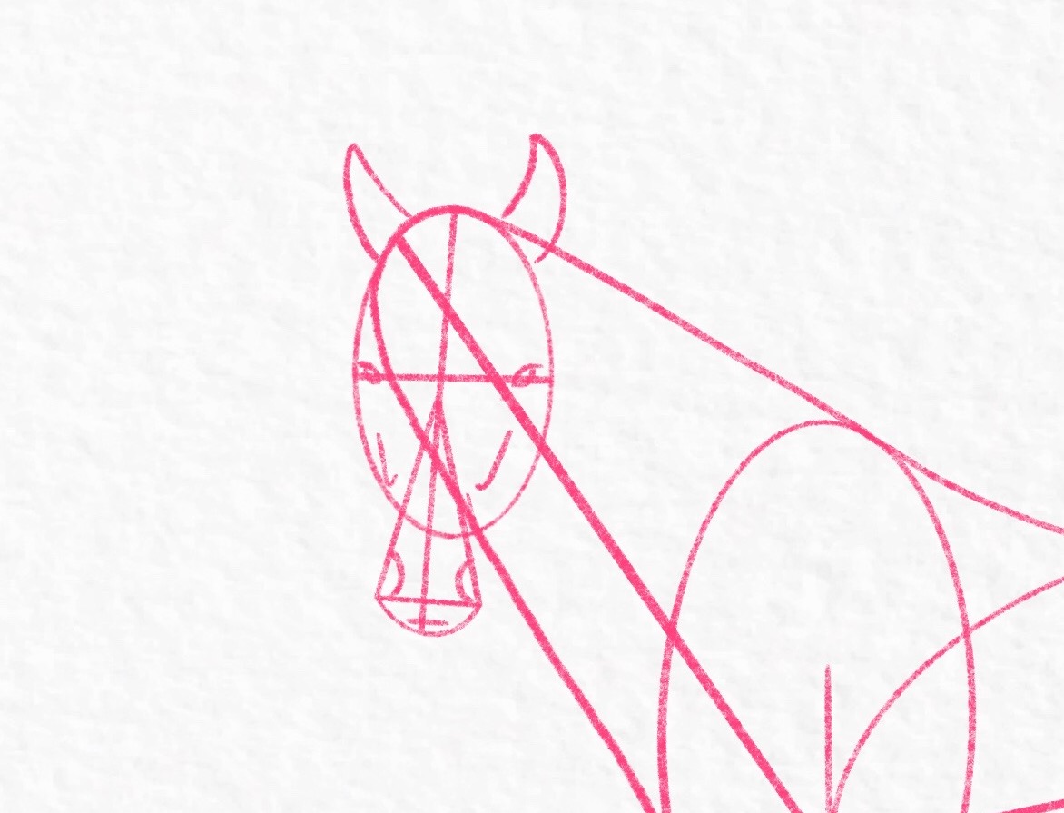 How to draw a horse - step 24